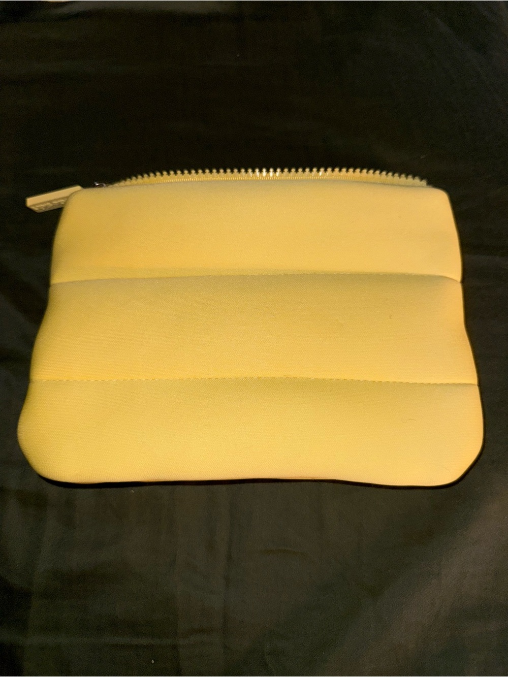 RHODE Bright Yellow Quilted Puffer Pouch - Picture 2 of 3